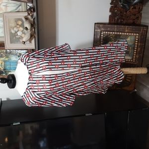 Womens Sheer Cover up Lips Blouse FLASH Blouse top shirt